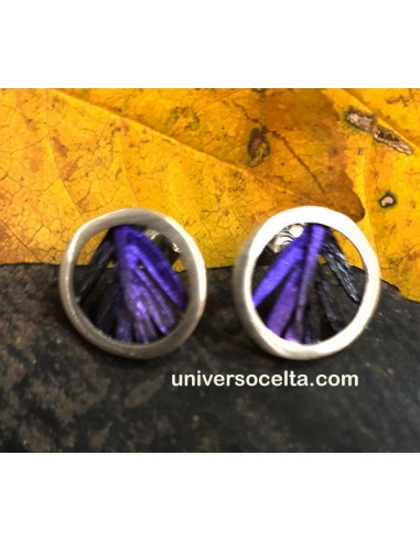Pendiente con Espiga morada de Orfega...