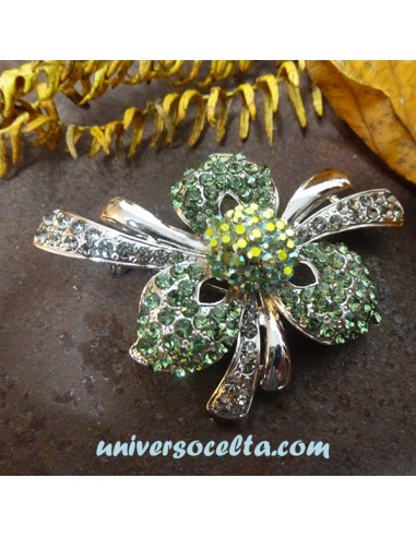 Broche con Piedras Verdes y válido...