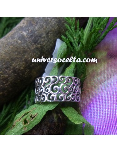 Anillo con Triskeles en Plata 146-0005