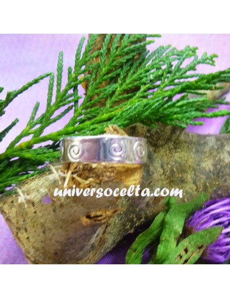 Anillo Celta con Espirales de la Vida 143-0006