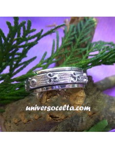 Anillo con Triskel anti-estrés de Plata