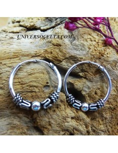 Aros Bali de Plata tamaño...