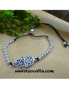 Pulsera de Plata con Mano de Fátima 361-0228
