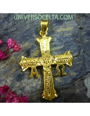 Cruz de la Victoria grande con baño de oro 127903