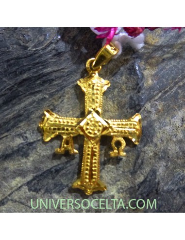 Cruz de Pelayo Chapada en Oro 127901