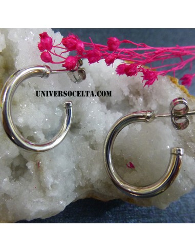 Aretes rodiados de plata inalterables...