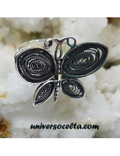 Anillo Con Mariposa de Plata HDF