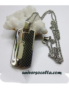Colgante Chapa de Acero con Cadena 1963