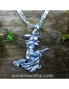 Colgante con Brujita en Plata SBR