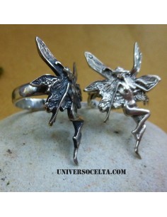 Anillo con Hada en Plata de ley 2
