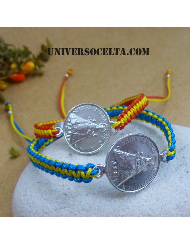 Pulsera Mackramé con Medalla de...