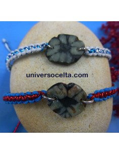 Quiastolita Pulsera de Macramé PMQ 2