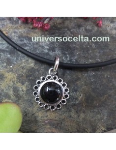 Colgante de plata con Azabache CF7