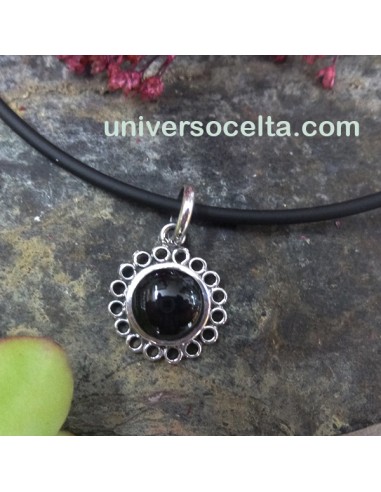 Colgante de plata con Azabache CF7