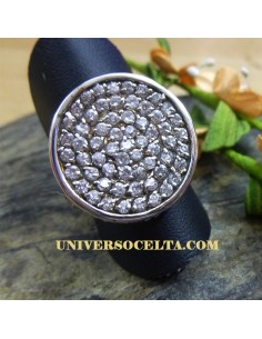 Sortija de Plata y Circonitas de Diseño nº 13 2
