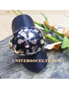 Anillo de Plata de ley con Esmalte n 15