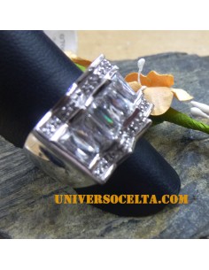 Anillo de Plata y Circonitas en Baguette n 14 2