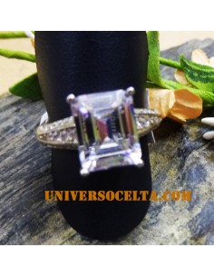 Anillo de Pedida en Plata con Circonita nº 17 2