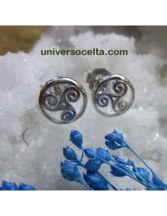 Triskel Mini Pendientes de plata 127-86