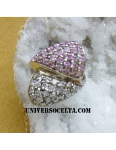 Anillo de Plata de ley y Circonitas n 12 2