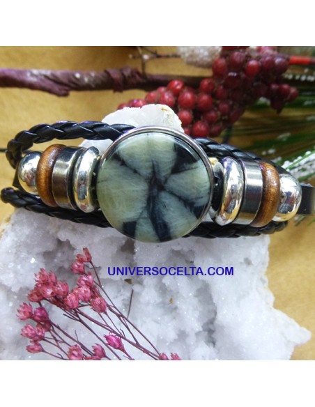 Pulsera Hippie con Quiastolita PG1