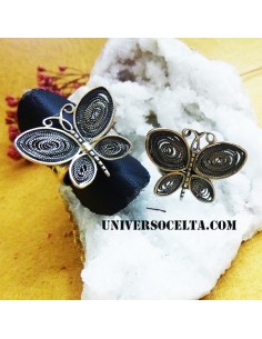 Anillo Con Mariposa de Plata HDF 2
