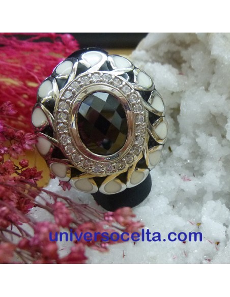 Anillo de Plata y Esmalte nº 14