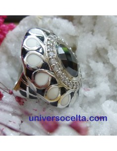Anillo de Plata y Esmalte nº 14 2