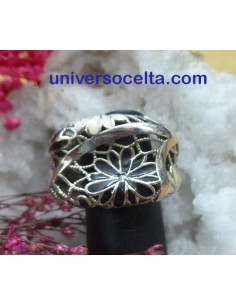 Sortija de Plata y Esmalte a Fuego Ajustable