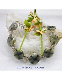 Pulsera con Quiastolita y Plata AQ27 2