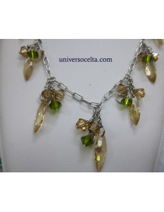 Gargantilla con Cristal Swarovski Verde 2