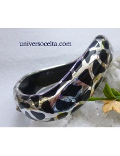 Brazalete de Diseño en Plata y Esmalte 2