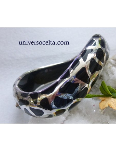 Brazalete de Plata y Esmalte a fuego X76B
