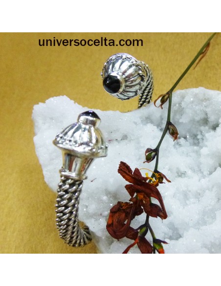 Pulsera Torques Celta con Cabezales Gallonados I-2