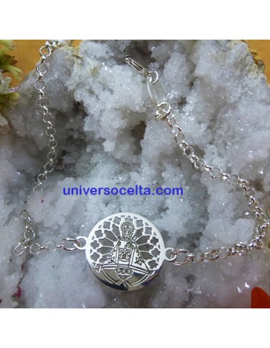045 Pulsera de rolo con Santina de Covadonga