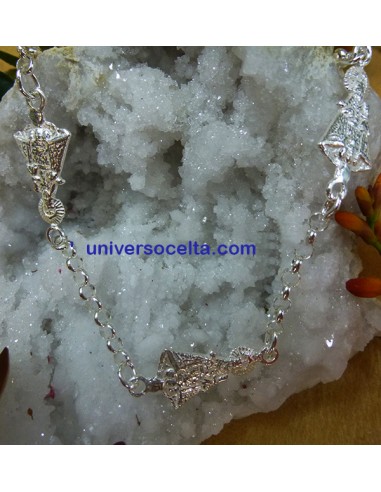 Pulsera con 3 Santinas de Asturias P041
