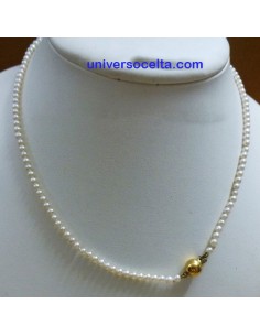 Collar de Perla Cultivada y Cierre Oro APAU 2