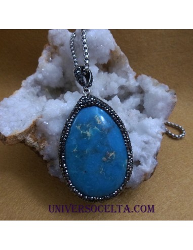 Turquesa Colgante con Cadena 7726