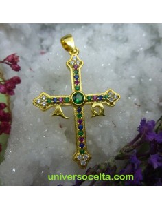 102-0174 Cruz de la Victoria con Baño de Oro