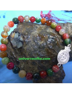 Ágatas Pulsera extensible con medalla reversible 2