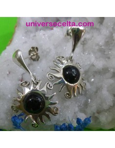 PCS2 Pendientes de Azabache con sol
