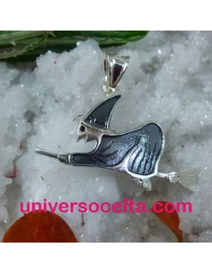 Bruja colgante de plata R725