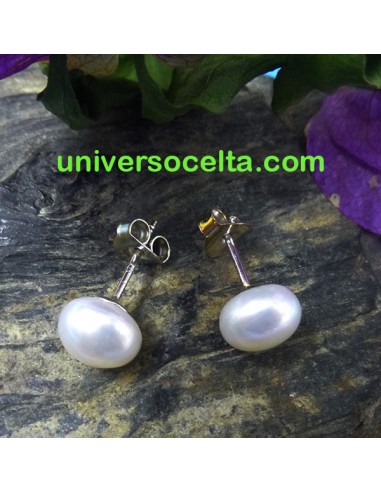 Pendientes de plata con perla FER20