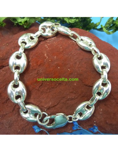 1PCB Pulsera de plata con malla de Calabrote