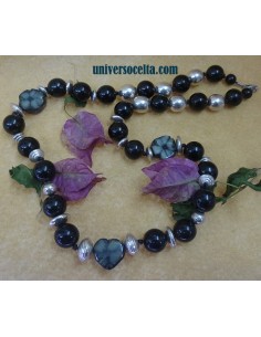 Collar de Azabache Quiastolita y Plata AR1 2
