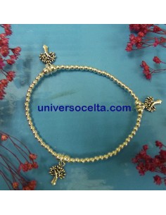 Pulsera de Bolitas con Árboles de la Vida 361-0226