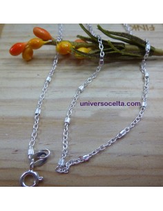 Cadena forzada de plata con intersecciones ZR45