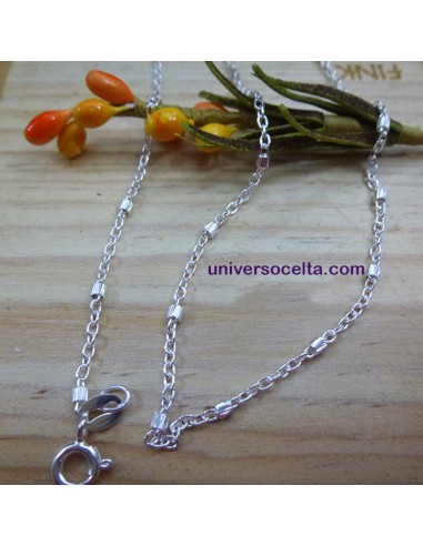 Cadena forzada de plata con intersecciones ZR45