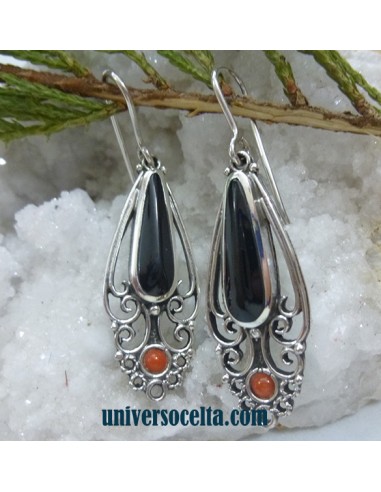 F196C Pendientes con Azabache,...