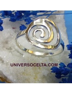 Anillo celta de plata con espiral 143-7